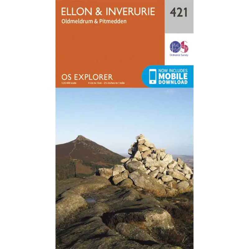 OS Explorer Map 421 - Ellon and Inverurie